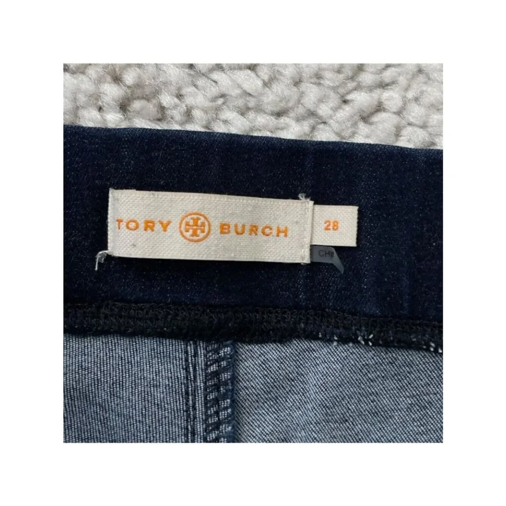 Tory Burch Melia Denim Legging Womens 28